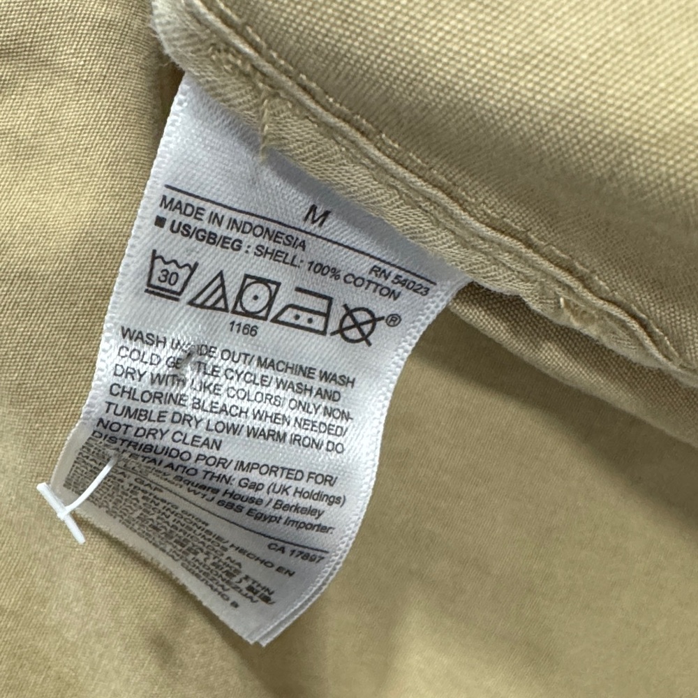 GAP Barn Jacket Tan with Drawstring Waist and Pockets SZ M Fall - Picture 10 of 10